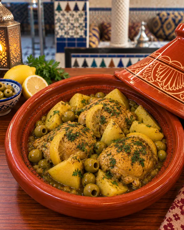 Tajine Casa au citron confit et olives